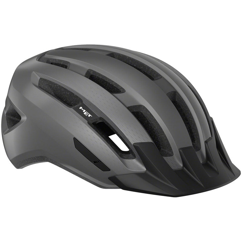 MET Downtown Mips Helmet – Gray Glossy Large