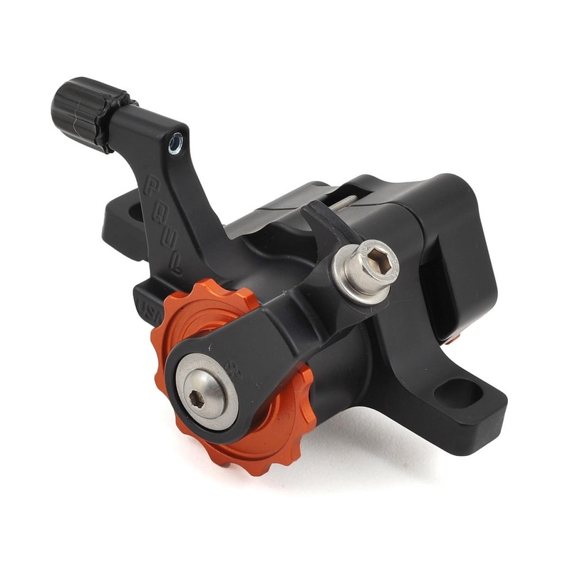 Paul Components Klamper Disc Brake Caliper (Black/Orange) (Mechanical) (Front or Rear) (Short Pull) (Post Mount)