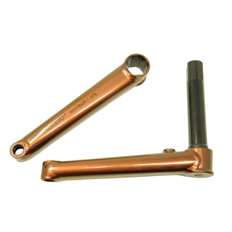 Odyssey Wombolt BMX Crank Arm Set – Metallic Brown – 175mm Cranks