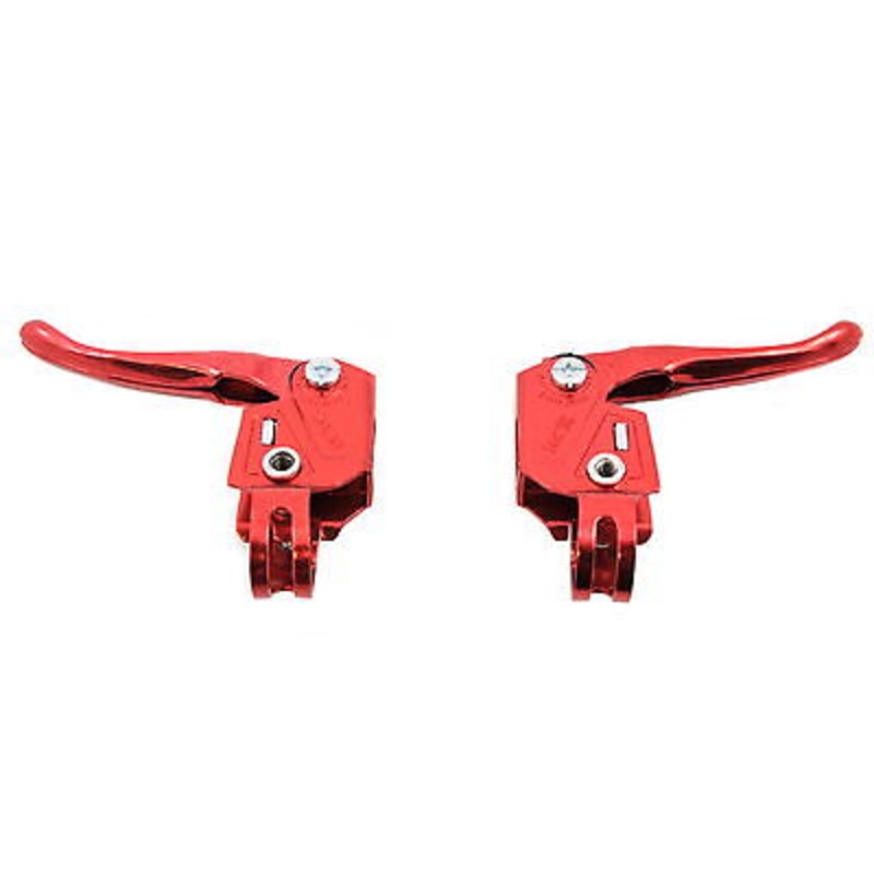 Red Raleigh Burner Old School BMX MX Type Brake Levers Genuine New Old Stock