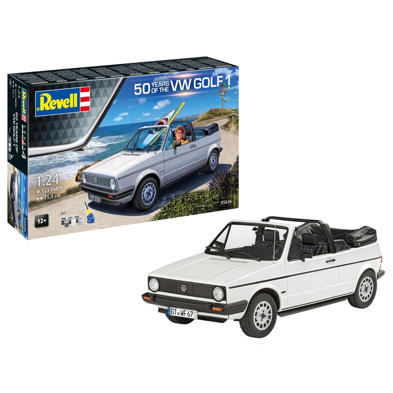 Revell Gift Set 50 Years of the VW Golf 1 Car Model Kit 1:25