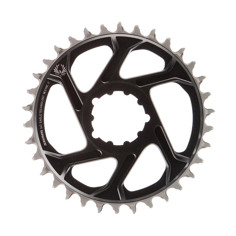 SRAM Eagle X-SYNC 2 Direct Mount Chainring – 34t Direct Mount 3mm Offset For Boost Lunar/Polar Grey