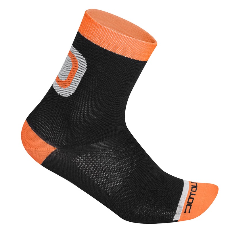 Calze Dotout Logo 15 – Nero arancio