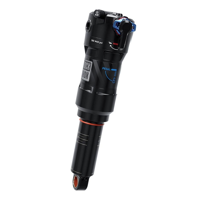 RockShox Deluxe Ultimate RCT Rear Shock – 205 x 60mm LinearAir 2 Tokens Reb/Low Comp 380lb L/O Force Trunnion / Std C1