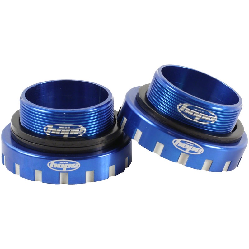 Hope BSA30 Threaded Bottom Bracket – 68/73/83/100/120mm For 30mm Spindle Stainless Blue