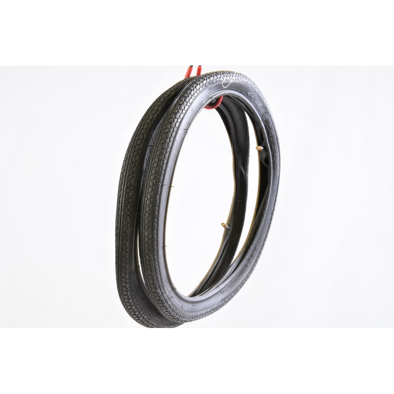 PAIR (2) 18 x 1.50 (40355) BIKE TYRES WITH FREE INNER TUBES ROAD TREAD (SUIT 1.75-2.215)