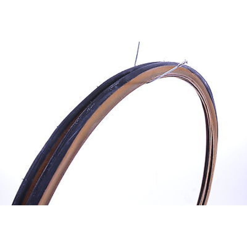 PAIR VERY NARROW RACING BIKE TYRES 27 x 3-4 (20-630) AMBERWALL HARD TO FIND NOS