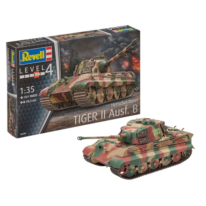 Revell Henschel Turret Tiger II Ausf.B 1:35 Tank Model Kit German King Tiger 03249