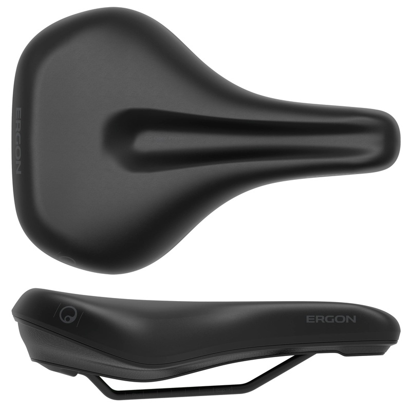 Ergon SC Core Prime Saddle – Black/Gray Womens Small/Medium