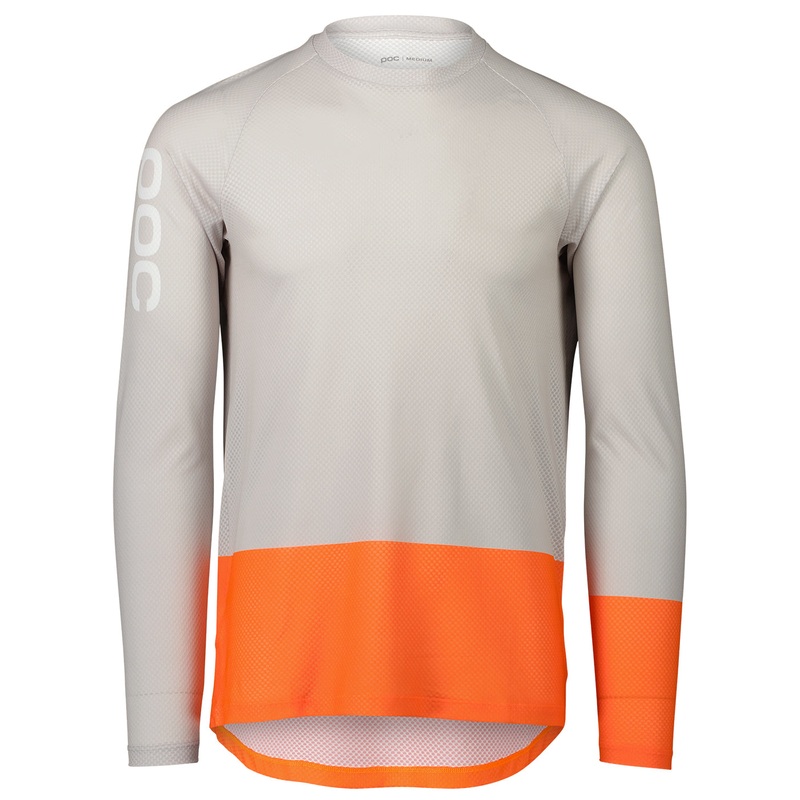 Maglia maniche lunghe Poc MTB Pure – Grigio arancio