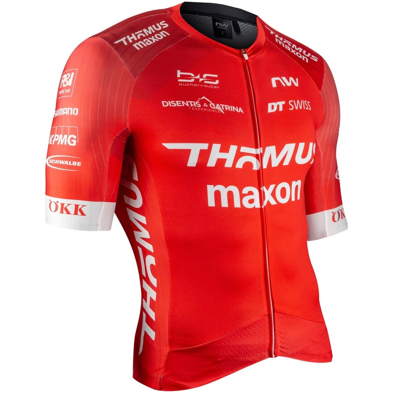Maglia Team Thomus-Maxon|S|M|L|XL|XXL|Rosso