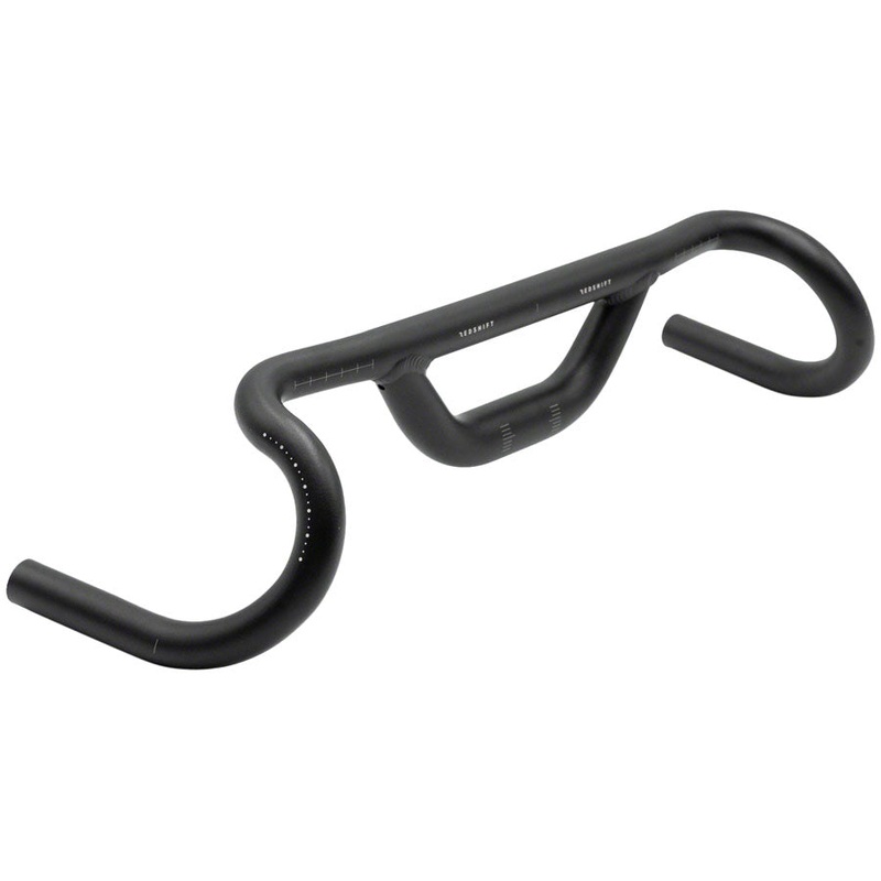 Redshift Sports Top Shelf Road Drop Handlebar – Aluminum 31.8mm 53cm 70mm Rise BLK