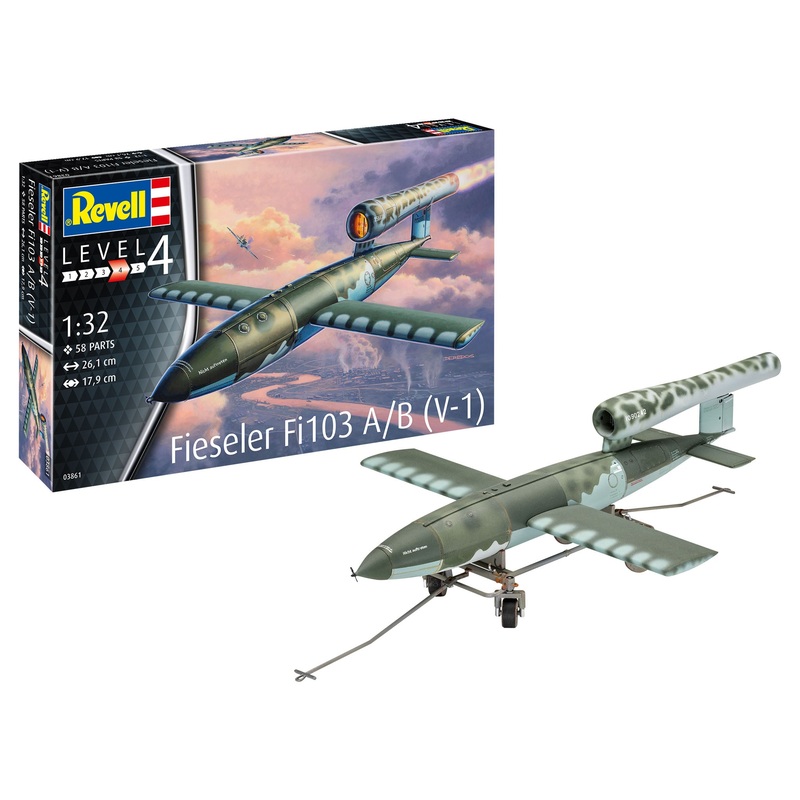 Revell Fieseler Fi103 V-1 1:32 Set Plane Model Kit