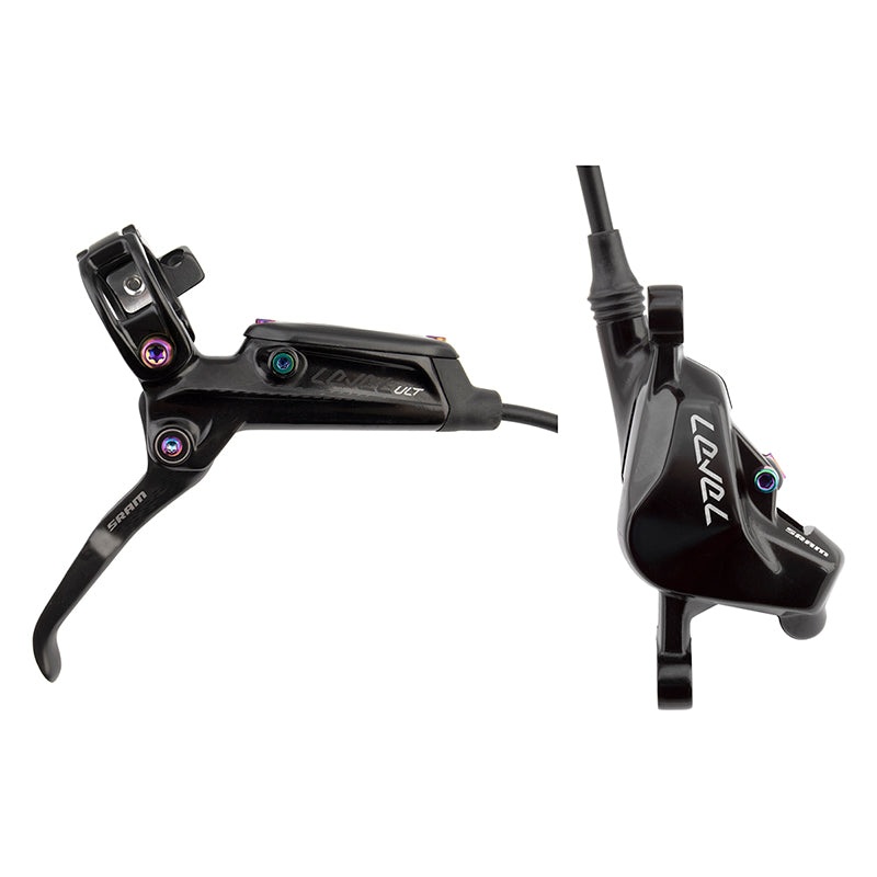 SRAM Level Ultimate Disc Brake Lever – Rear Hydraulic Post Mount BLK Rainbow Hardware B1