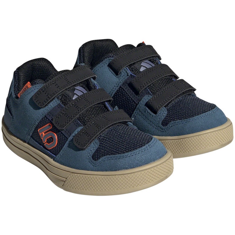 Five Ten Freerider Kids VCS Flat Shoes – Youth Legend Ink/Wonder Steel/Impact Orange 1.5K