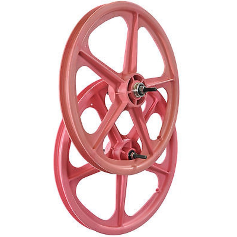 PAIR SKYWAY MAG WHEELS ORIGINAL TUFFll PINK 20 SUIT BMX-FREESTYLER RRP 129.95