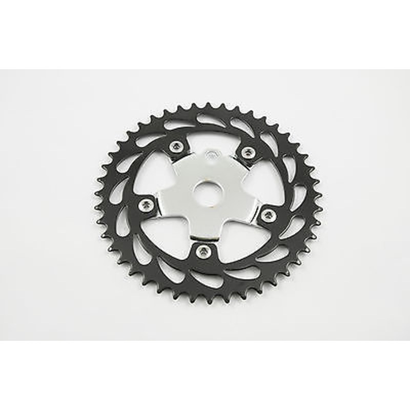 RALEIGH BURNER OLD SCHOOL BMX DETACHABLE 44T CHAINRING BLACK-CP REDUCED C1304BK