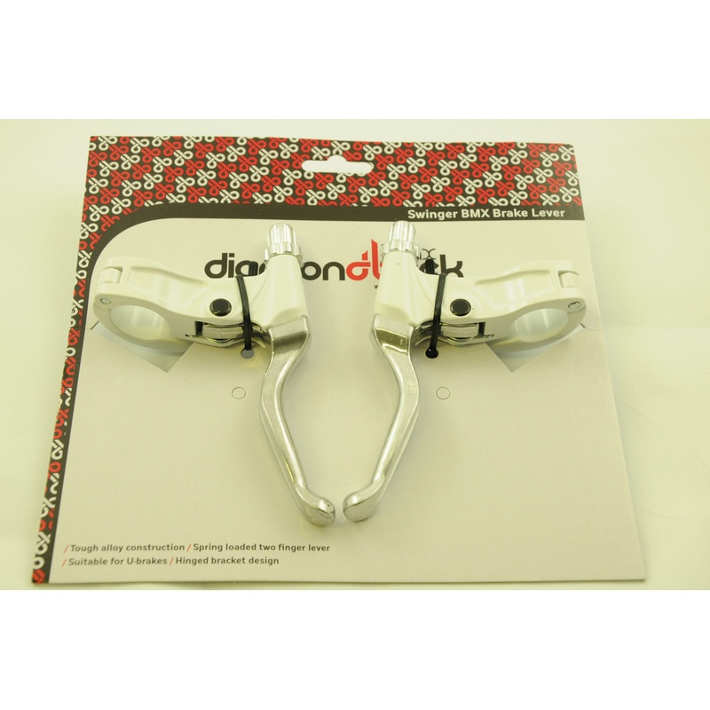 DIAMOND BACK SWINGER BMX 2 FINGER BRAKE LEVER SET LIGHT WEIGHT ALLOY WHITE