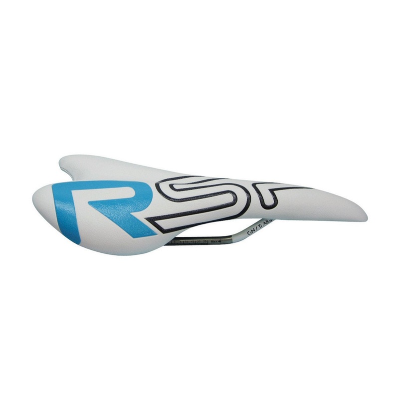 RSP PRO RACE SADDLE WHITE LEATHER GENTS MENS TITANIUM RAILS NORMALLY 39.99