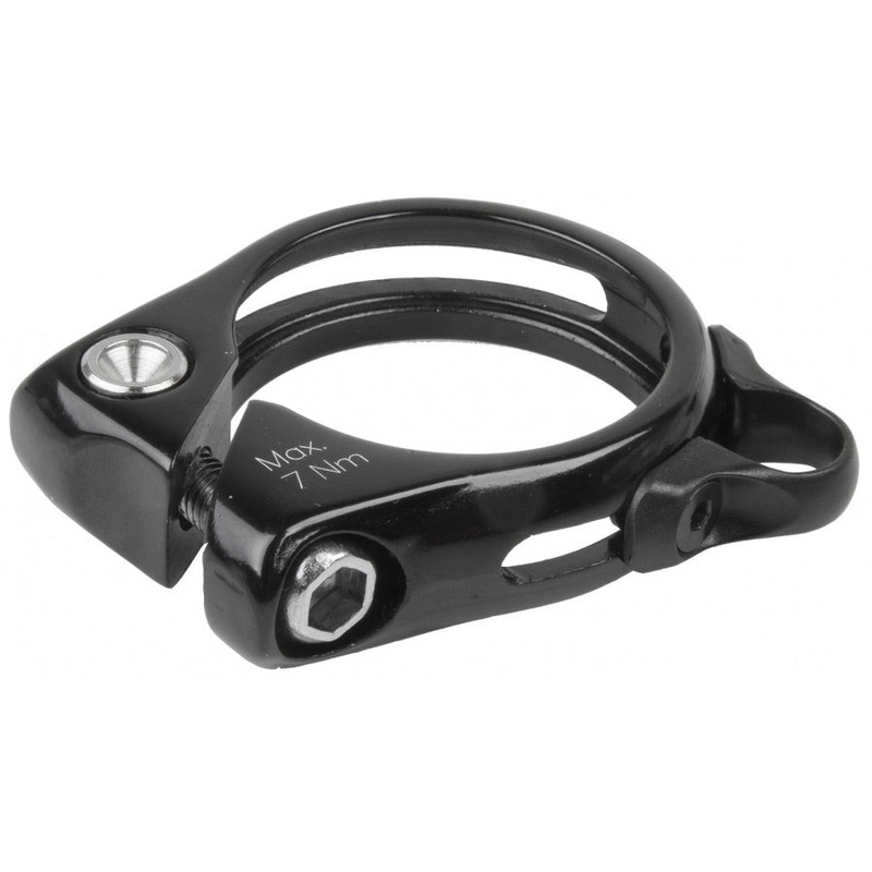 Dropper Bike Seatpost Seat Tube Alloy Clamp 31.8mm With Cable Routing Black