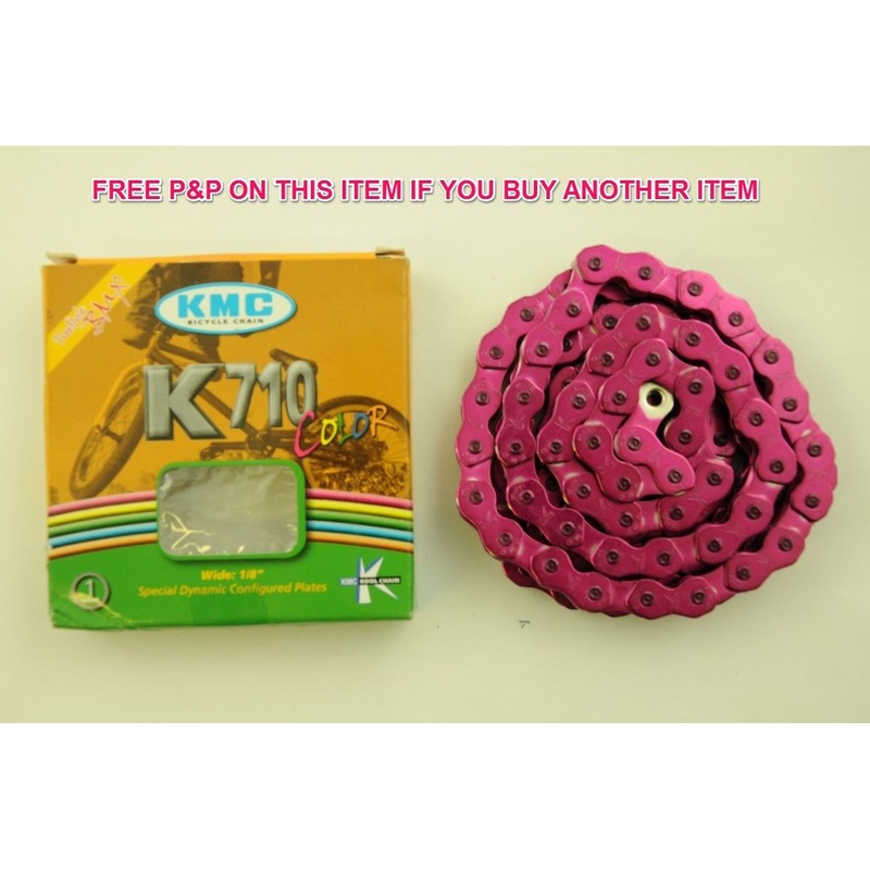 PURPLE HIGH QUALITY CHAIN KMC KOOL K710 BMX-FIXIE CHAIN 1-2 x 1-8 SALE 66% OFF