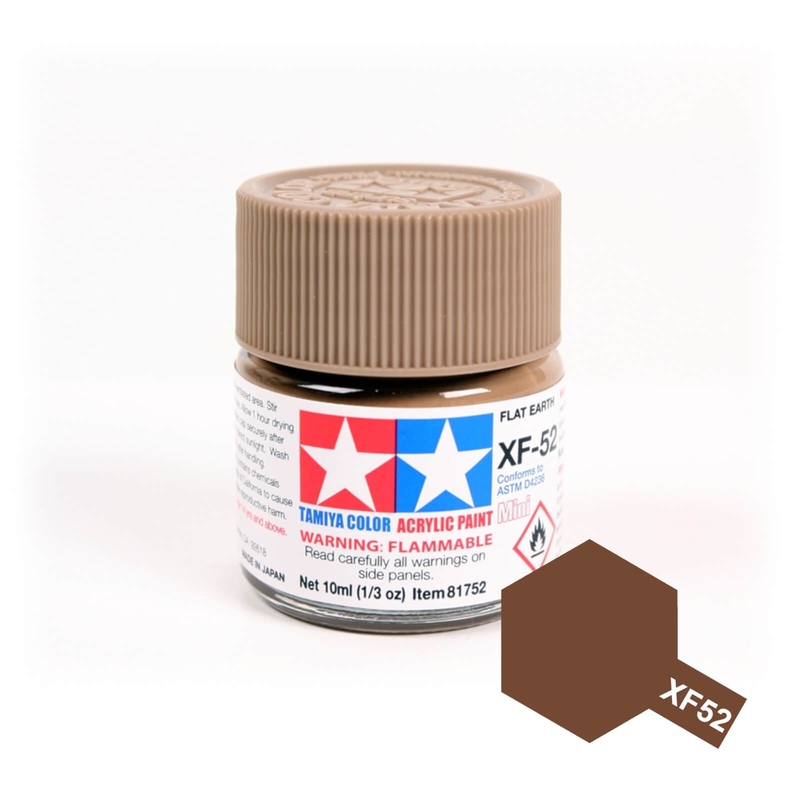 Tamiya Acrylic Mini 10ml XF Matte XF-52 Flat Earth Model Paints