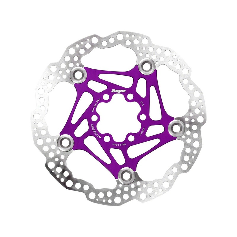 Hope Floating Disc Brake Rotor (Purple) (6-Bolt) (160mm)