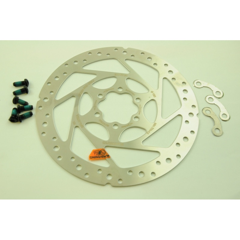 NEW SHIMANO SM-RT51 160mm DISC BRAKE ROTOR UNIVERSAL 6 BOLT TYPE BOLTS SUPPLIED