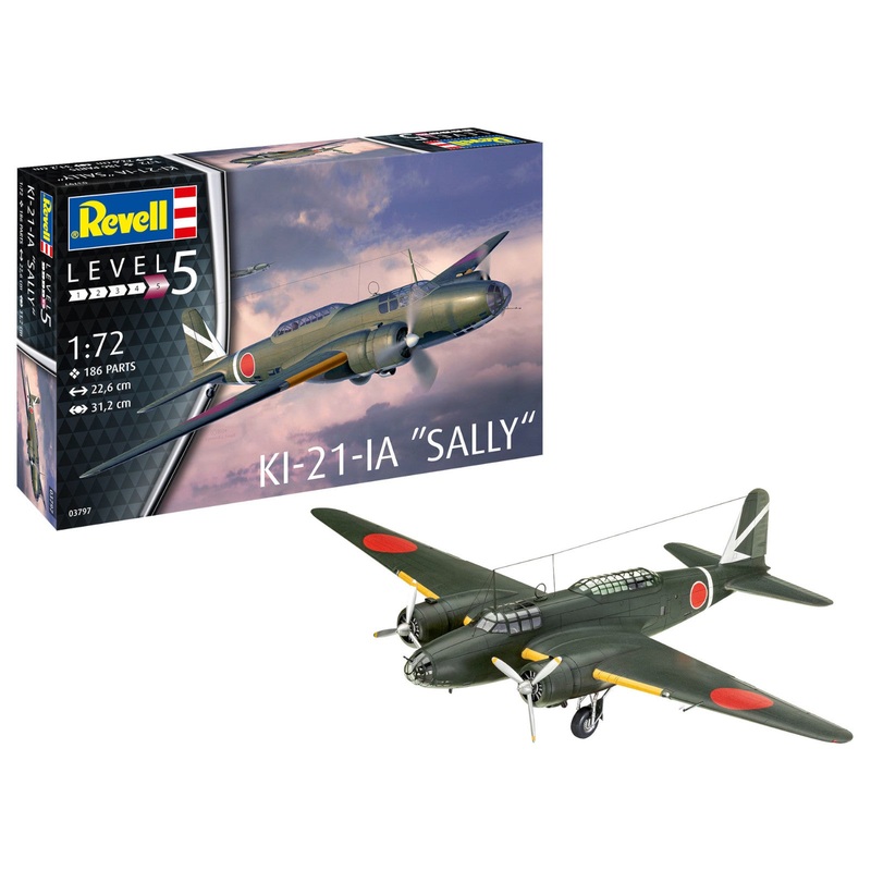 Revell Mitsubishi Ki-21-la Sally Plane Model Kit WW2 Japanese Bomber 03797