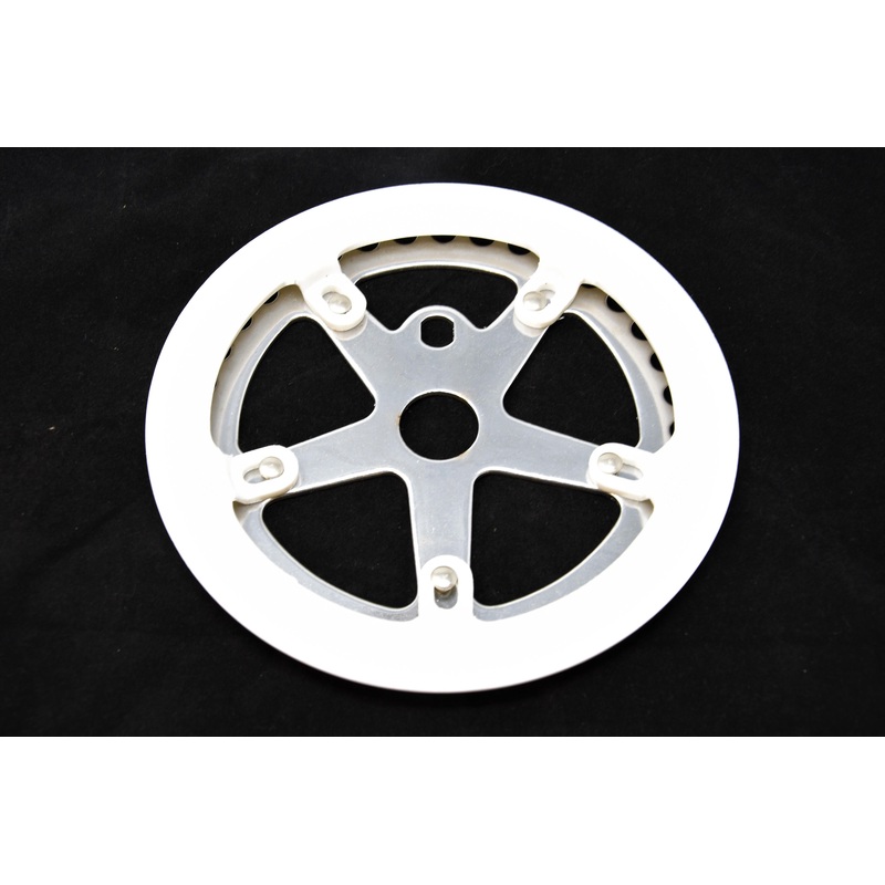 BMX Chainring 36 Teeth White Suits OPC Or 3 Piece BB, Old School, Modern & Kids Bikes