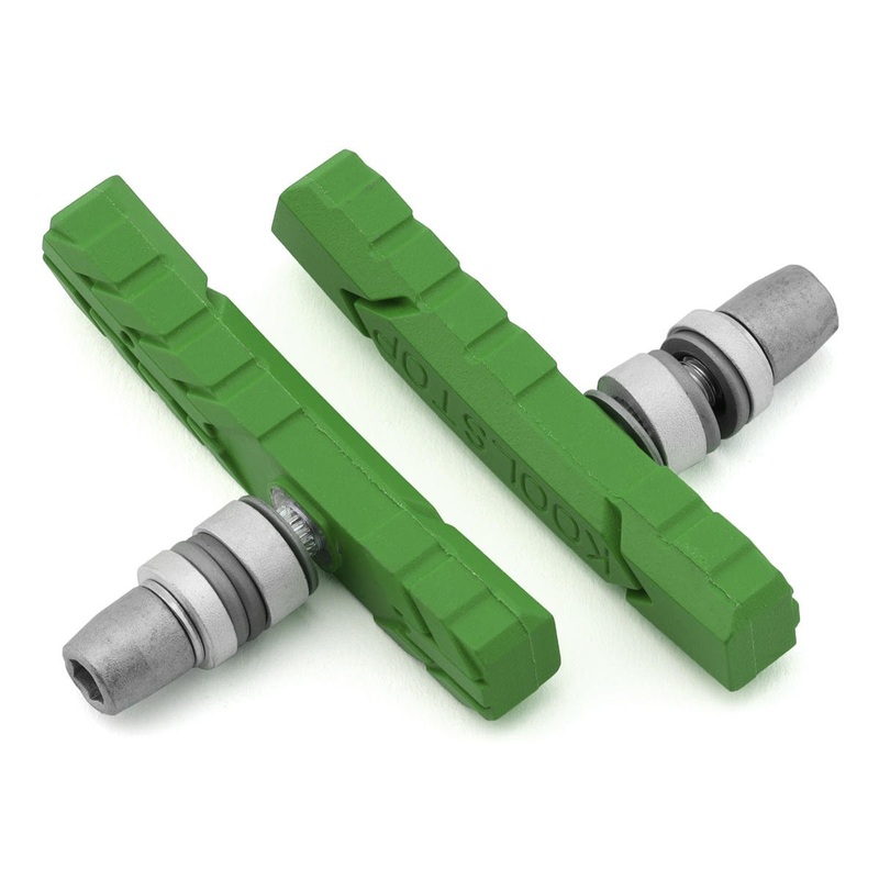 Kool Stop All Terrain Brake Pads (Lime Green) (Threaded) (1 Pair)