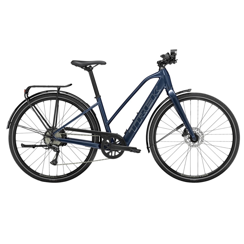 FX+ 2 Mid-step LT – E-Bike|Satin Mulsanne Blue|Satin Trek Black|Blue Sage|Small|Medium|Large
