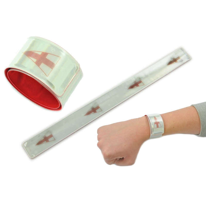 JOB LOT 30 x ENGLAND SNAP-WRAP SAFETY REFLECTIVE SELL AT OLYMPICS