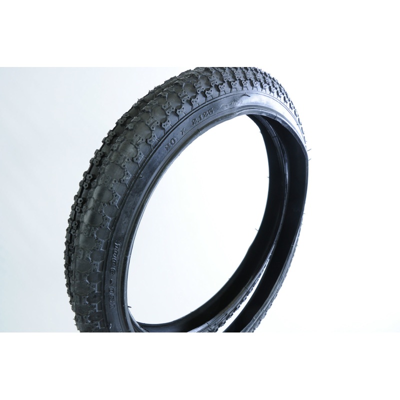 PAIR (2) RALEIGH BURNER or OLD SCHOOL BMX 20 x 2.125 ALL BLACK COMP III TYPE TYR