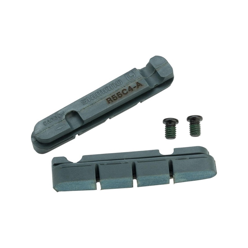 Shimano R55C4-A Dura-Ace/Ultegra Carbon Rim Brake Pad Inserts (Black) (1 Pair) (For Shimano/SRAM) (Thinner Insert)
