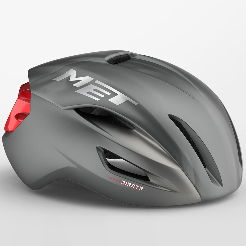 Casco Met Manta Mips – Grigio rosso