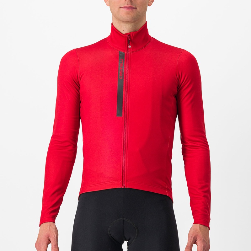 Maglia maniche lunghe Castelli Entrata – Rosso