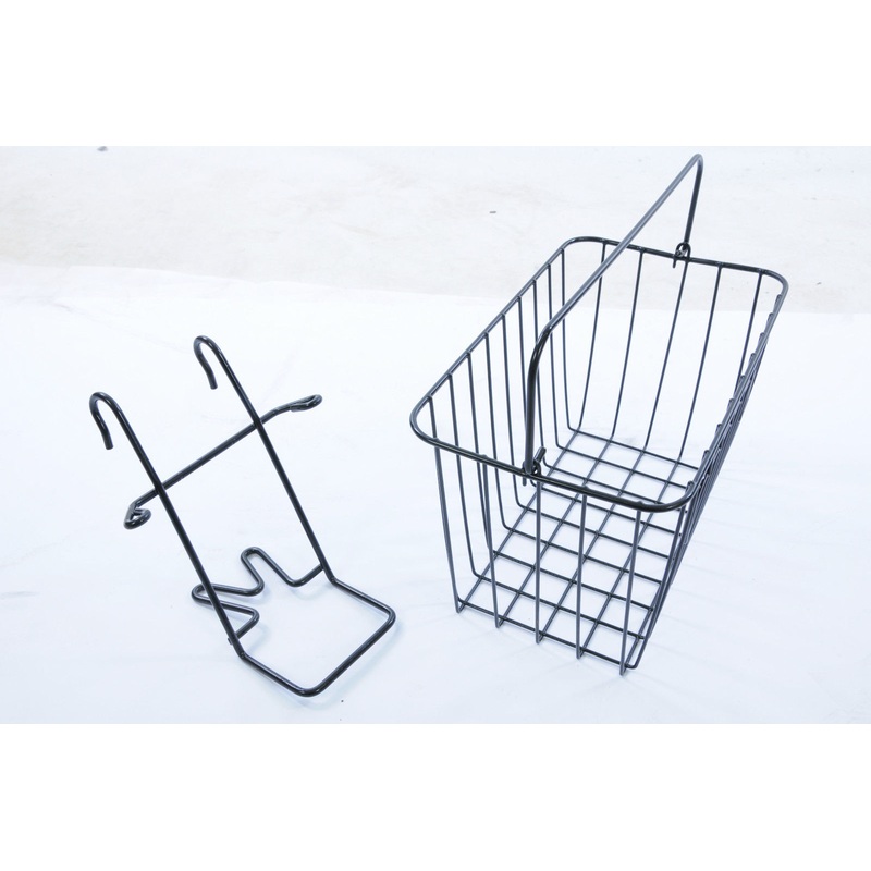 OXFORD BIKE FRONT WIRE BASKET AND HANGER – HOLDER DETACHABLE SHOPPER TOWN BIKE