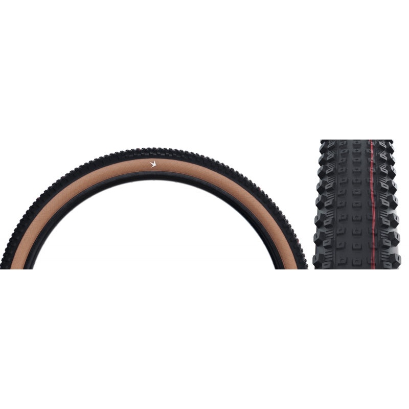 Schwalbe Rick XC Pro Tire – 29 x 2.25 Tubeless Folding BLK/Transparent Evolution Line Pro Addix SpeedGrip