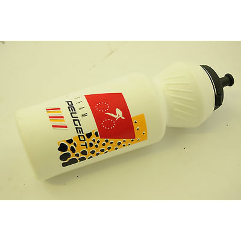 60s,70s80s,90s PEUGEOT RETRO RACING TEAM WHITE DRINKS WATER BOTTLE BARGAIN