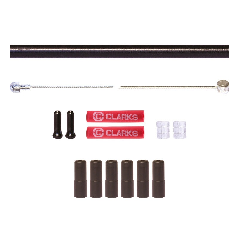 Clarks 8012 Stainless Steel 2P Housing Bike Brake Inner & Outer Cable Set