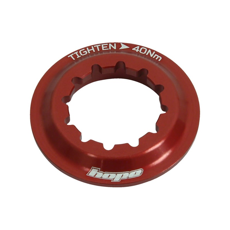 Hope Centerlock Rotor Disc Lockring (Red) (Internal Spline)