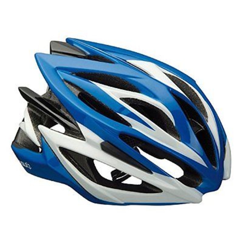 AGU TX 8.0 CARBON ADULTS BIKE CYCLING HELMET 23 VENT 58-62cm BLUE & WHITE