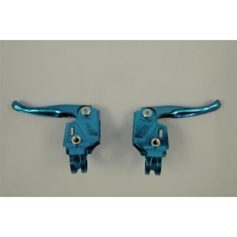 BLUE RALEIGH BURNER OLD SCHOOL BMX MX TYPE BRAKE LEVERS GENUINE NEW OLD STOCK