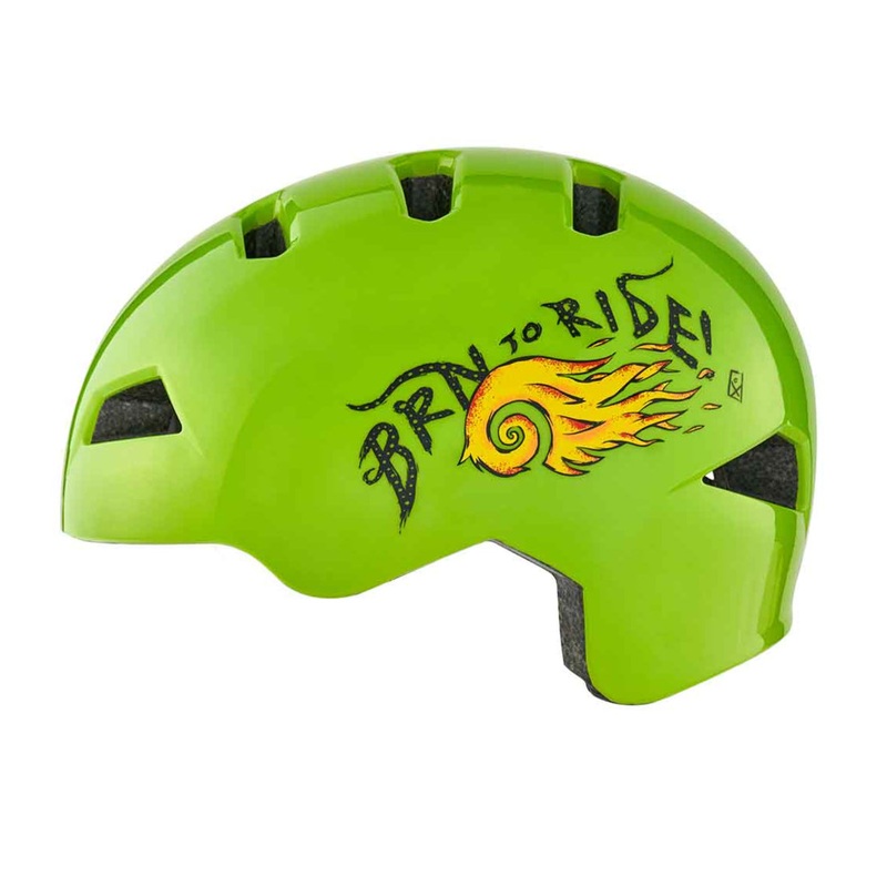 Casco bambino BRN Fiamma – Verde