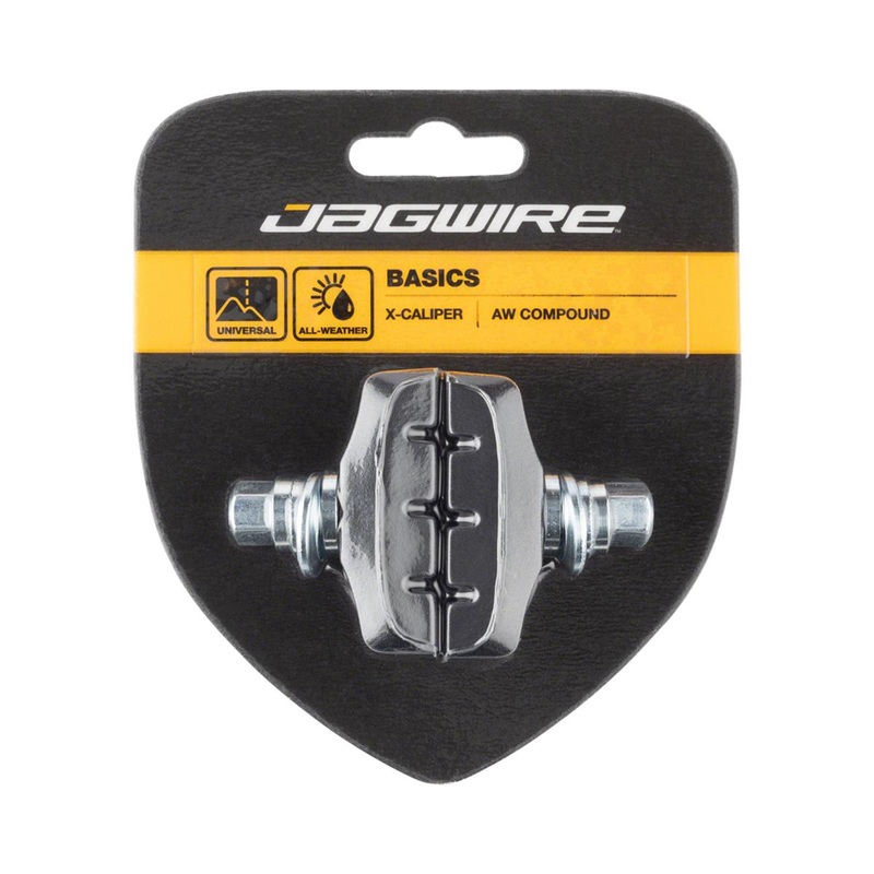 Jagwire Basics X-Age Molded Caliper Brake Pads (Black) (1 Pair) (Threaded Post)