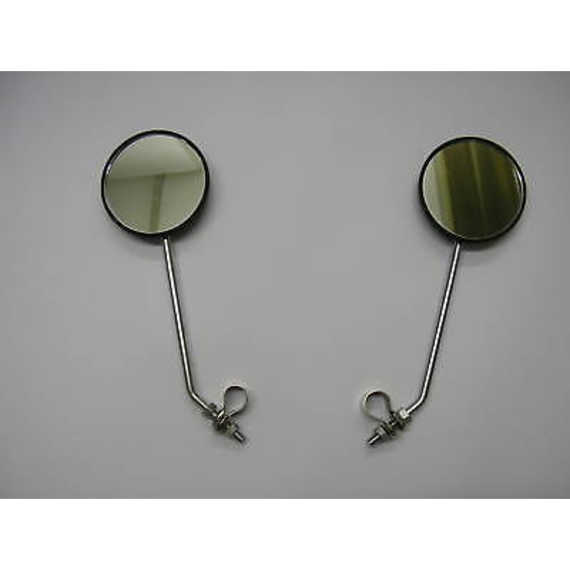 PAIR OF TRADITIONAL STYLE MIRRORS FOR MOBILITY DISABILITY SCOOTER CYCLE BIKE ETC