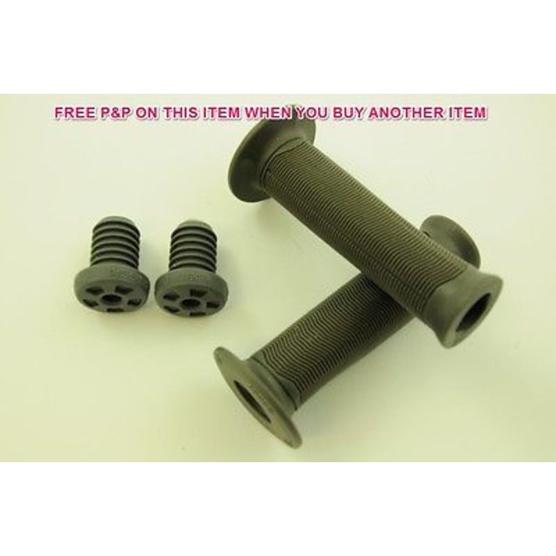 PAIR WETHEPEOPLE ARROW BMX QUALITY HANDLEBAR GRIPS 115mm GREY SALE 50% OFF RRP
