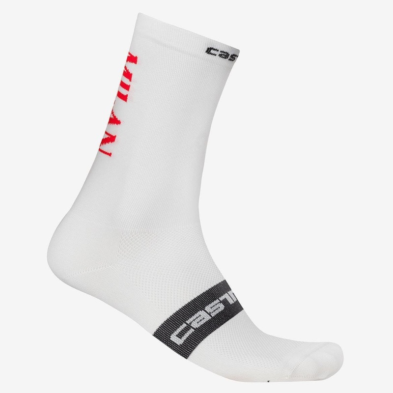 Calze Castelli x AC Milan Rosso Corsa Pro 18 – Bianco