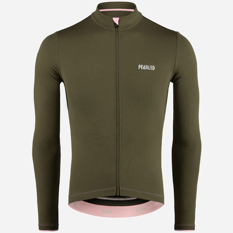 Maglia maniche lunghe Pedaled Element Merino – Verde